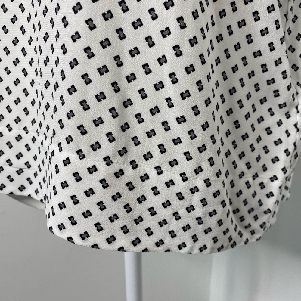 Rag & Bone White and Black Crewneck T Shirt Blouse Size Large - Picture 7 of 13